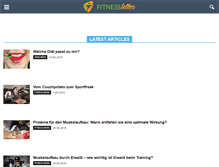 Tablet Screenshot of fitnessletter.de